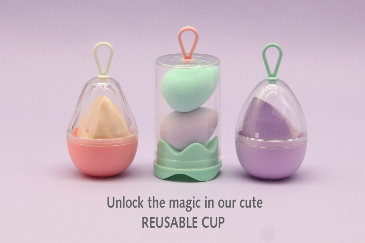 Makeup Sponge with Cup Package gallery A