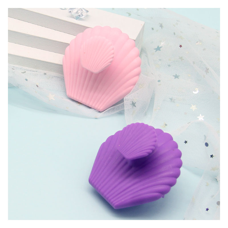 Scallop Shape Hair Scalp Massager Shampoo Brush HMB 10893PB...