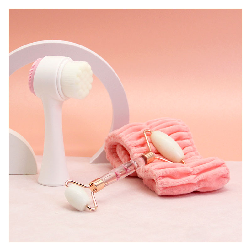 Facial Cleaning Brush Jade Roller Hairband MSZ 30288...