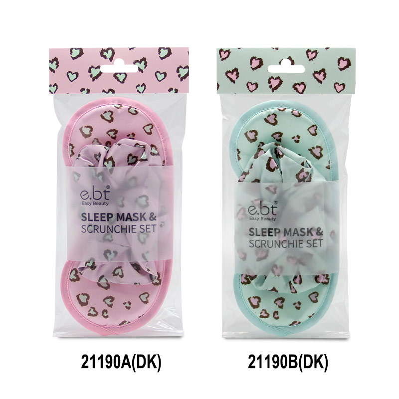 Eye Mask Scrunchie Set 21190A 21190B DK