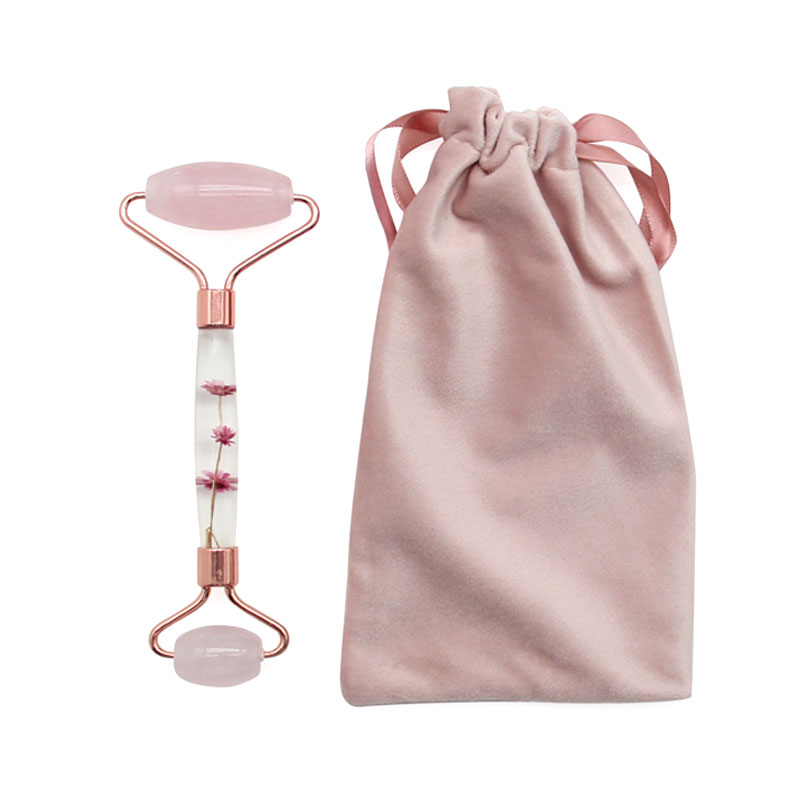 Resin jade roller with Flannel bag JAR 20188QWB