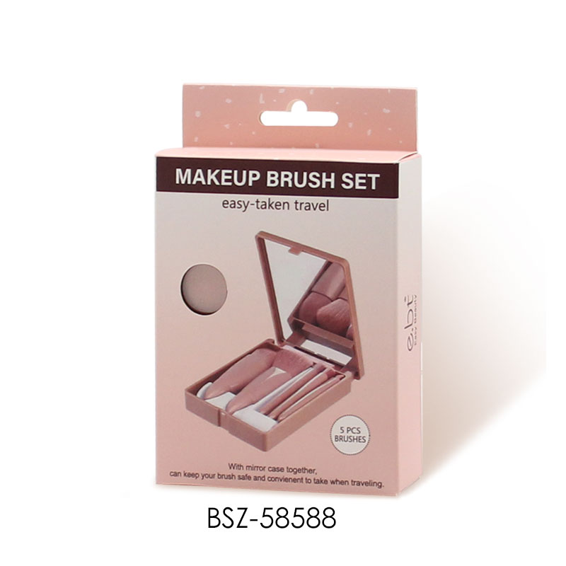 5pcs Makeup Brush Set With Mirror BSZ 58588....