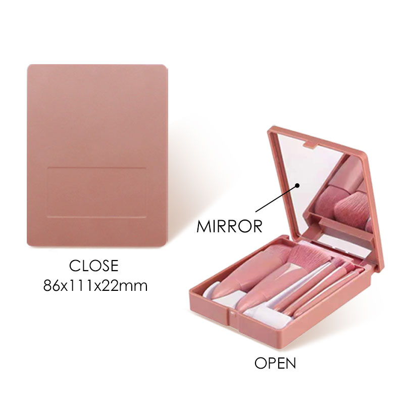 5pcs Makeup Brush Set With Mirror BSZ 58588...