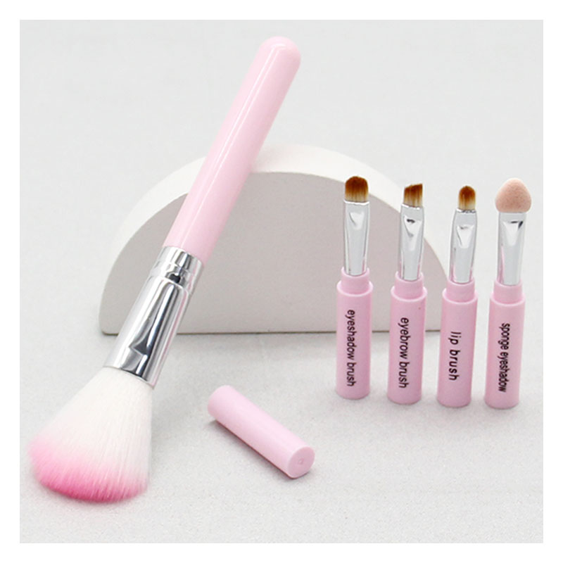 How do you use a buffing brush for foundation application? 