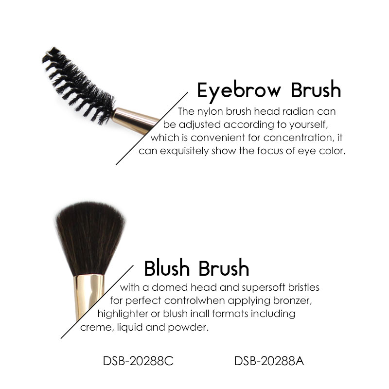Single Double Head Makeup Brush DSB 20288. 2