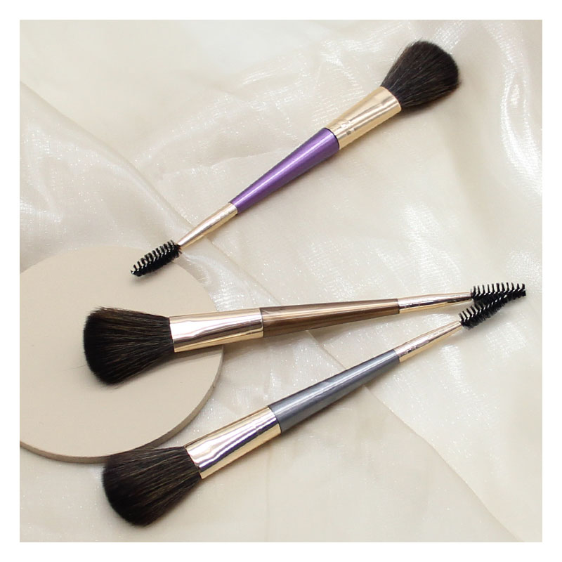 About mineral makeup brush set production skills training