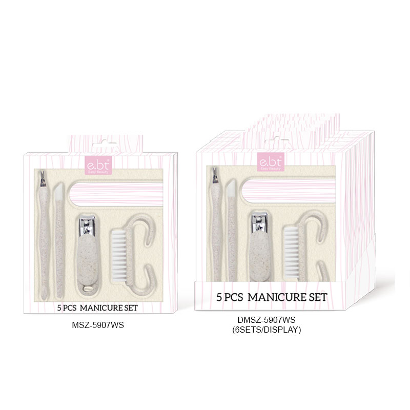 5pcs Wheat Straw Manicure Set DMSZ 5907WS.... 1