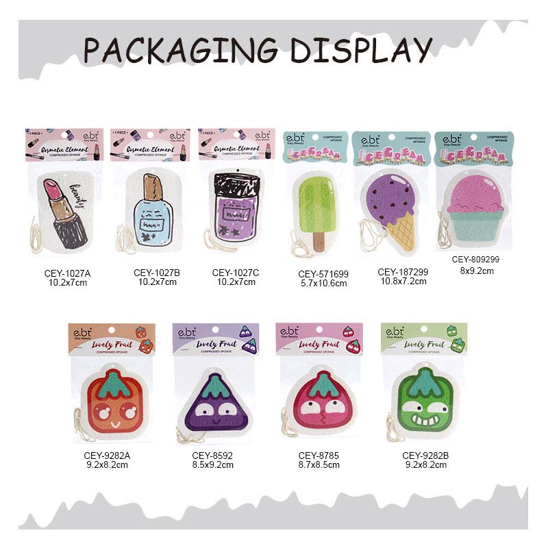 Absorbent Sponge Cartoon Cellulose Sponge CEY 1027A.... 1