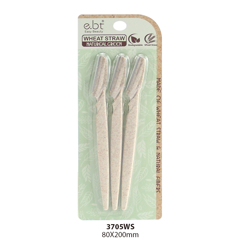 Wheat Straw Brow Razor Set 3705WS
