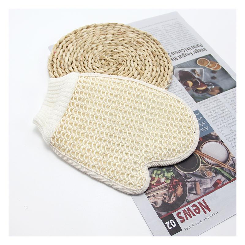 BAM 00186OP Exfoliating Gloves Body Brush Hemp Glove....