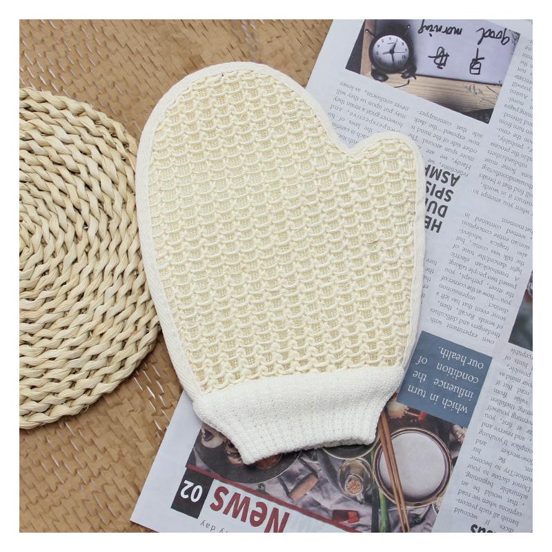 BAM 00186OP Exfoliating Gloves Body Brush Hemp Glove..