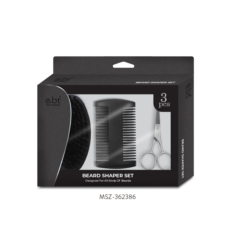 MSZ 362386 3pcs Private Labels Beardo Mustache Beard Grooming Care Set.....