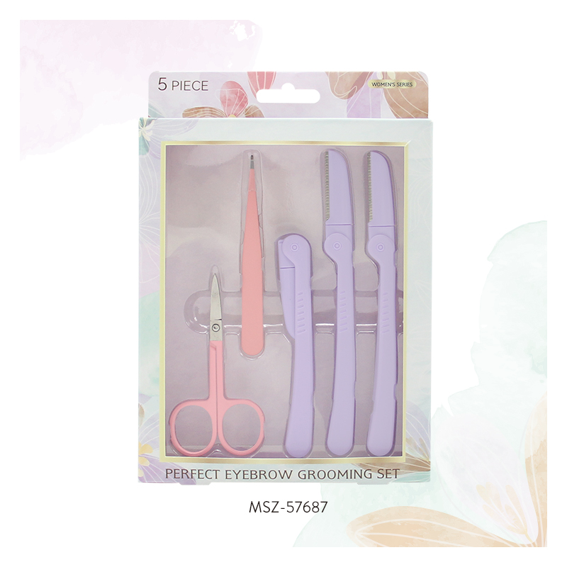 MSZ 57687 eyelash tool eyebrow razor and tweezer set.....