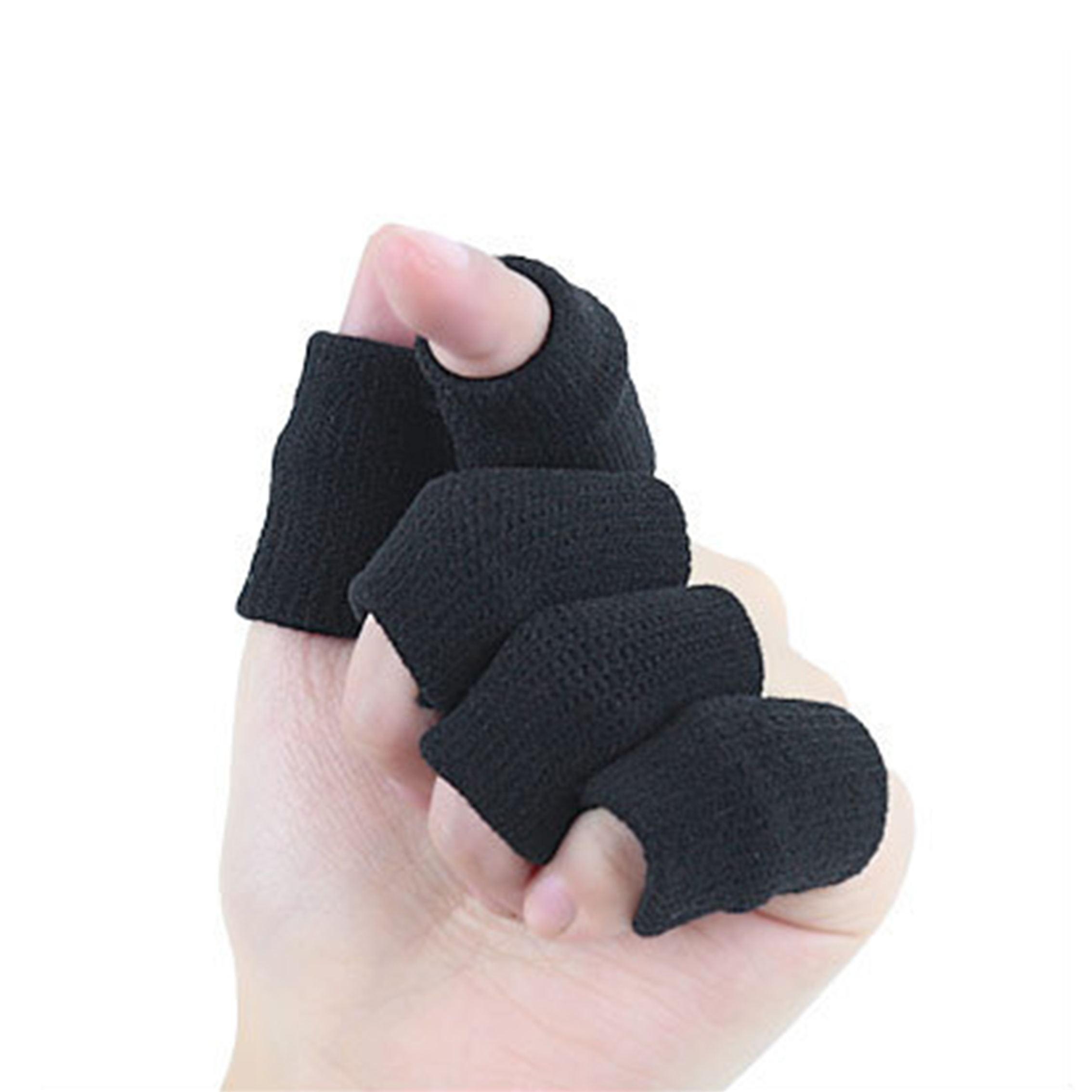 Sports Basketball Flexible Finger Sleeves Wraps Support Brace Protector..
