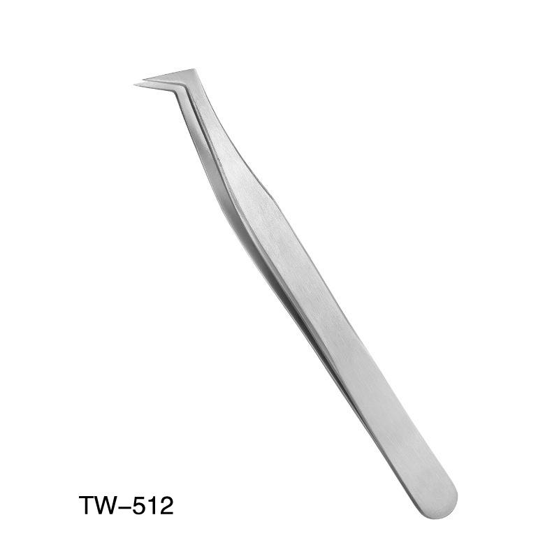 Stainless Steel Eyebrow Tweezer TW 512