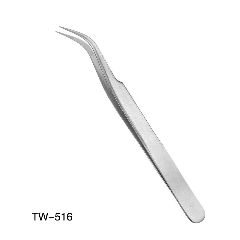 Stainless Steel Eyebrow Tweezer TW 516
