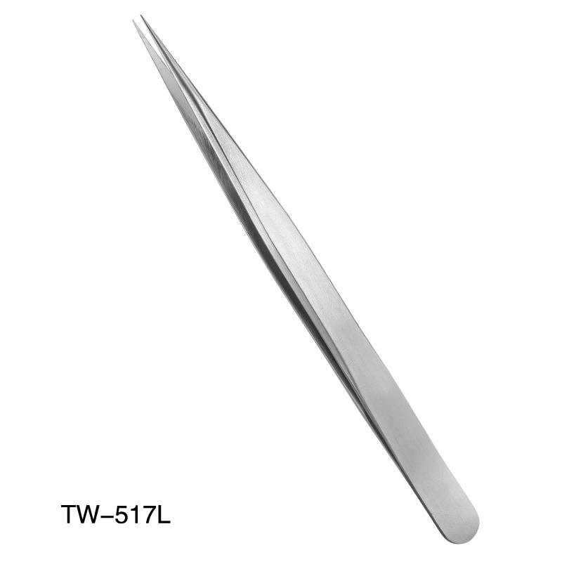 Stainless Steel Eyebrow Tweezer TW 517L