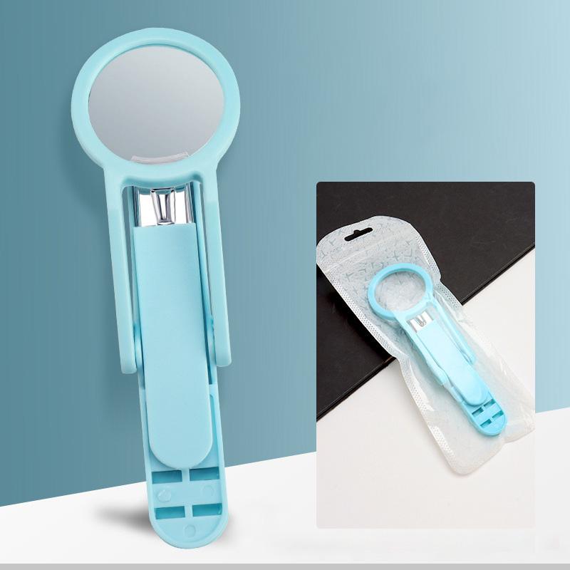 Nail clipper with magnifying glass MNC 13 green