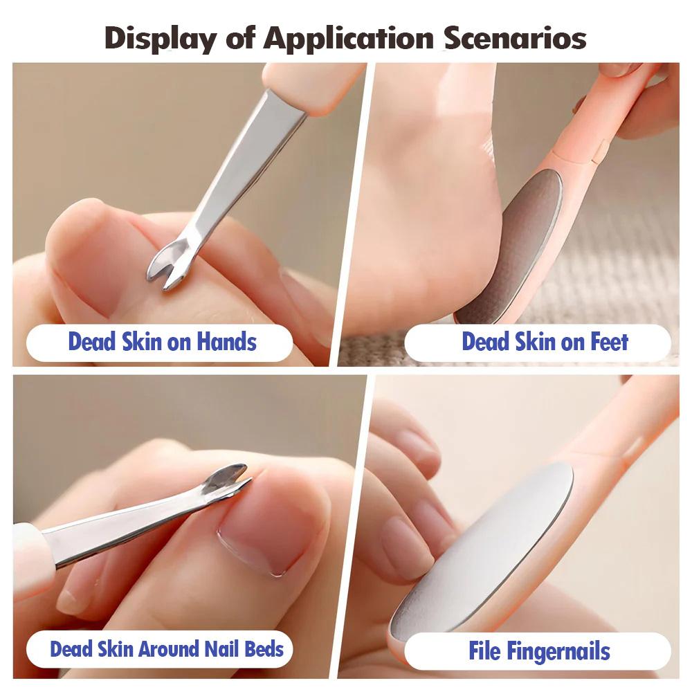 Stainless Steel Nail and Foot File 2 in 1 Tool LFT 01 05