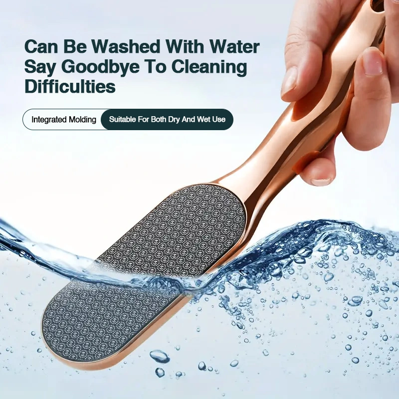 Nano Glass Foot File with Chrome Handle – Salon Callus Remover NGF-128PG