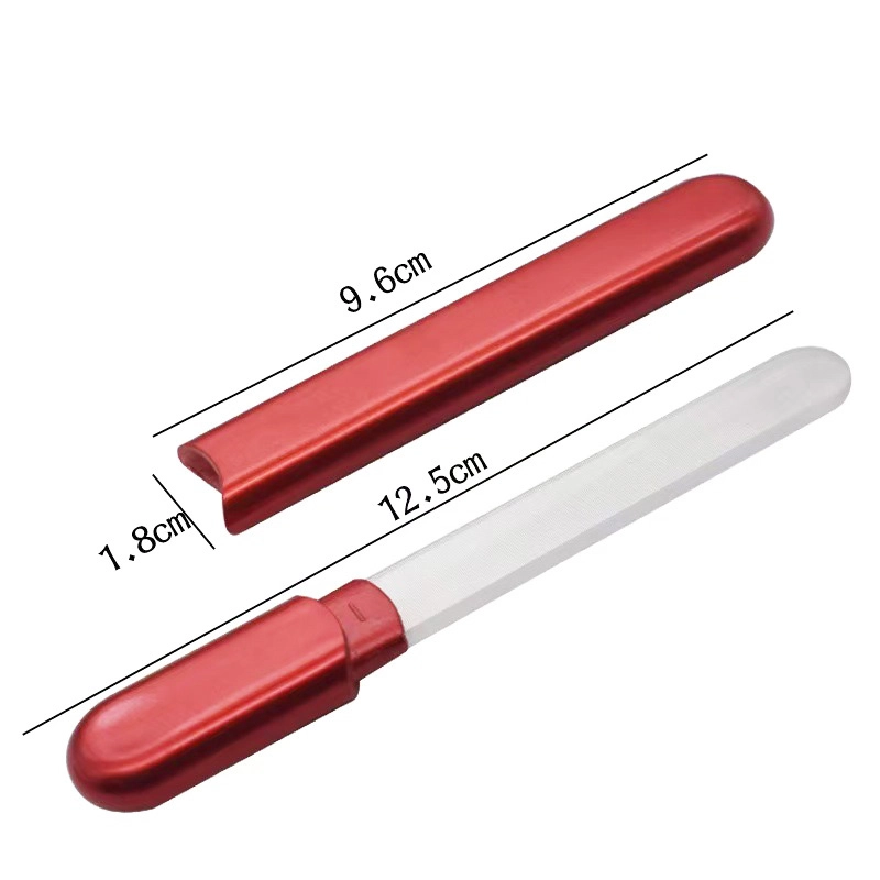 02 Nano Glass Nail File w Plastic Box 240400 Grit, Washable, Salon Shine in 10 s GFC 203