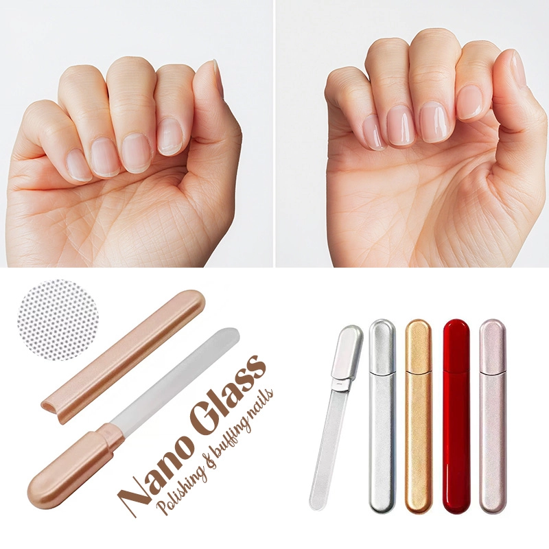 05 Nano Glass Nail File w Plastic Box 240400 Grit, Washable, Salon Shine in 10 s GFC 203