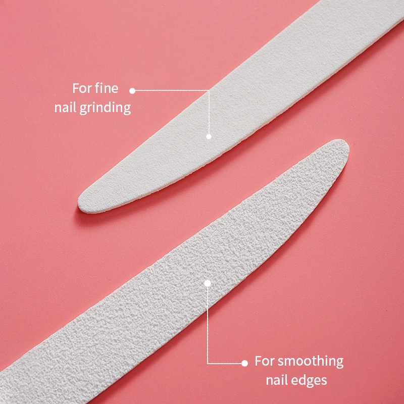 2025 Natural Wood Nail File – 100/180 Grit Double-Side Manicure Tool WF-235