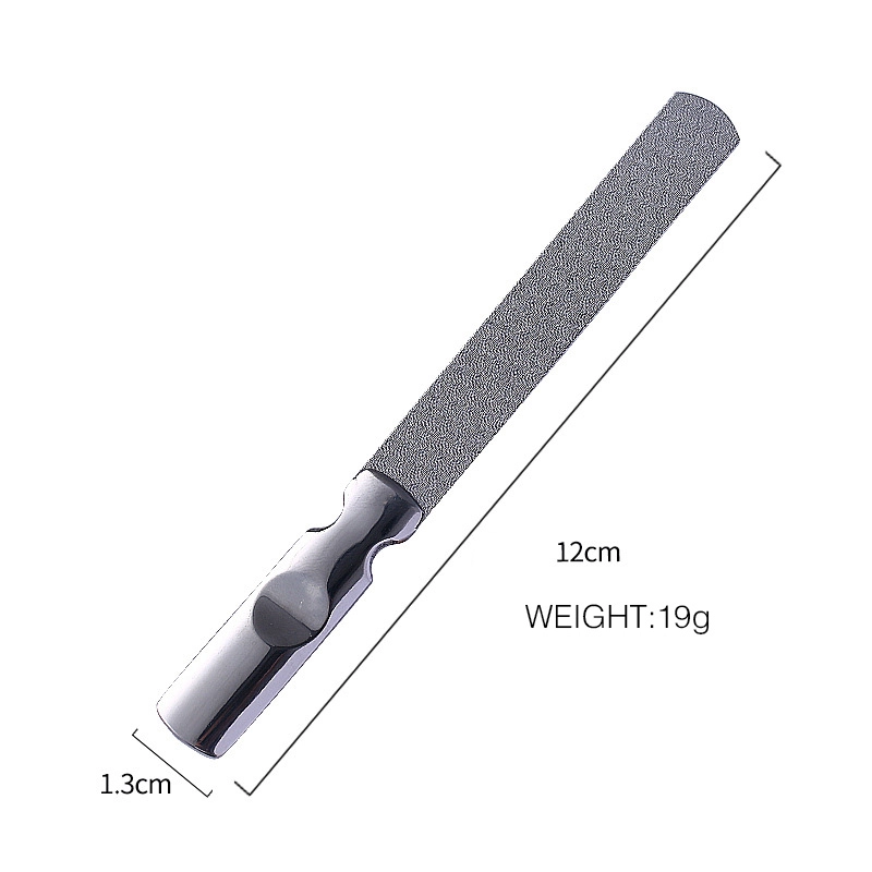 Stainless Steel Nail File – 240-Grit Salon Finish, Travel Size PMF-213/PMF-223