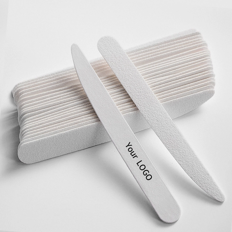 2025 Natural Wood Nail File – 100/180 Grit Double-Side Manicure Tool WF-235