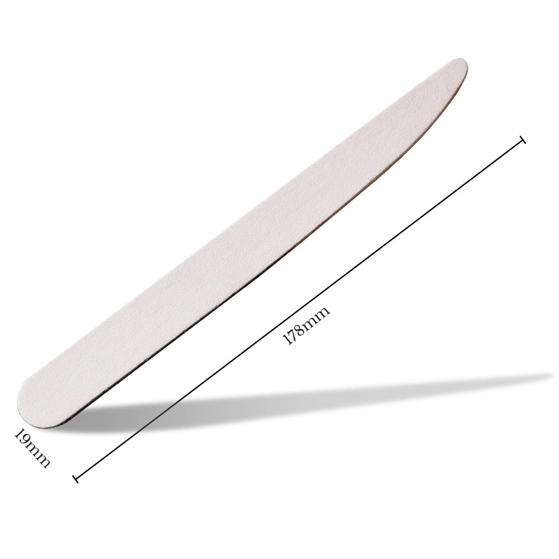 2025 Natural Wood Nail File – 100/180 Grit Double-Side Manicure Tool WF-235