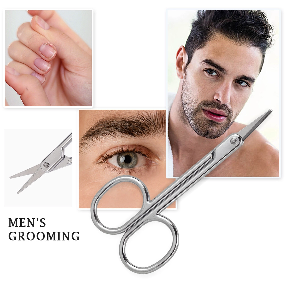 03 Stainless Steel Silver 5pc Manicure Set w Nail Clipper & Double Sided Glass File MSZ 63586