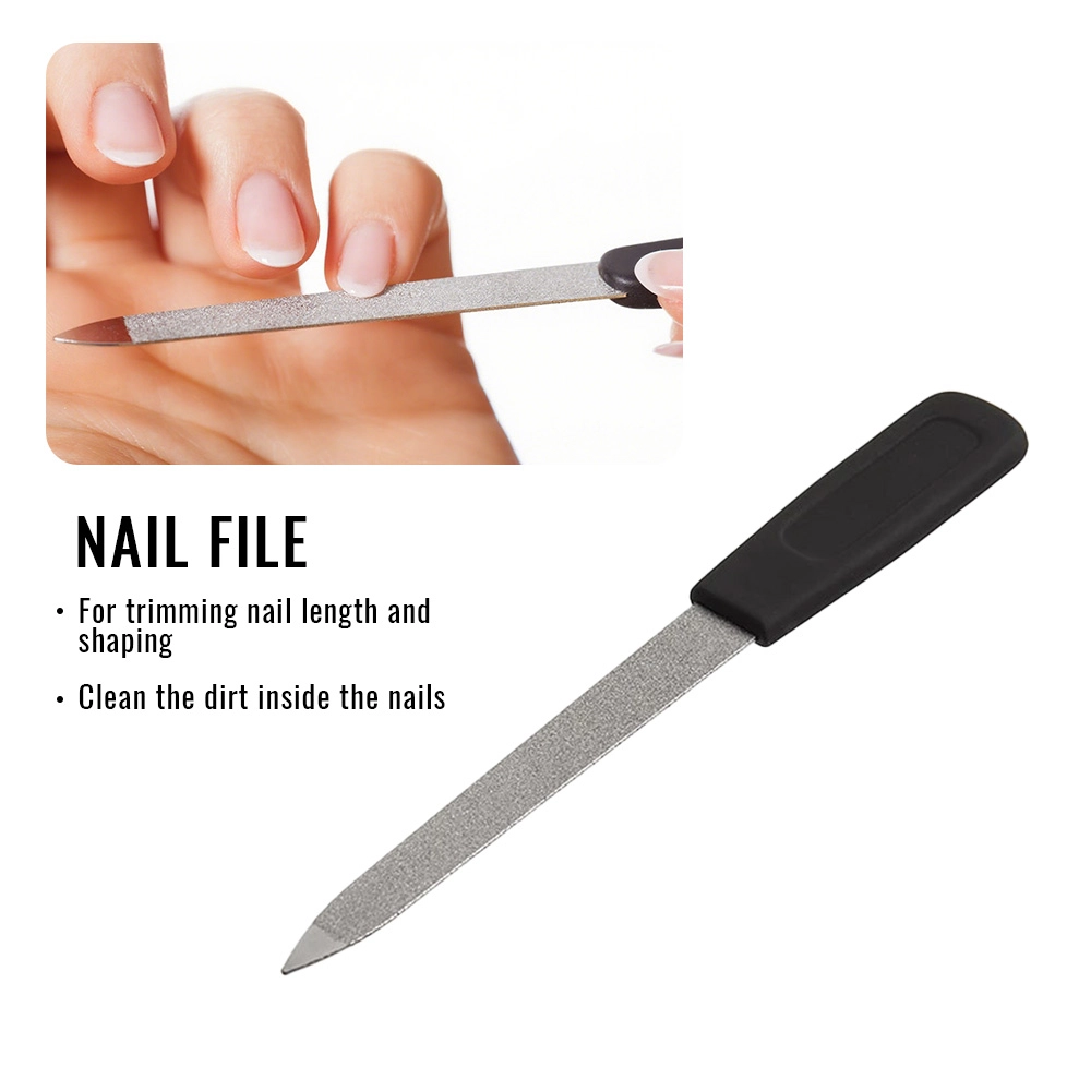 04 Wholesale Stainless Steel Silver 6pc Manicure Set – 2 Nail Clippers + 4 Tools, OEM Logo MSZ 595286