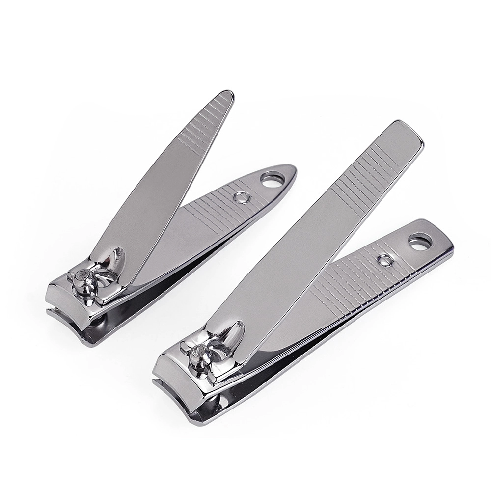 06 Stainless Steel Silver 5pc Manicure Set w Nail Clipper & Double Sided Glass File MSZ 63586