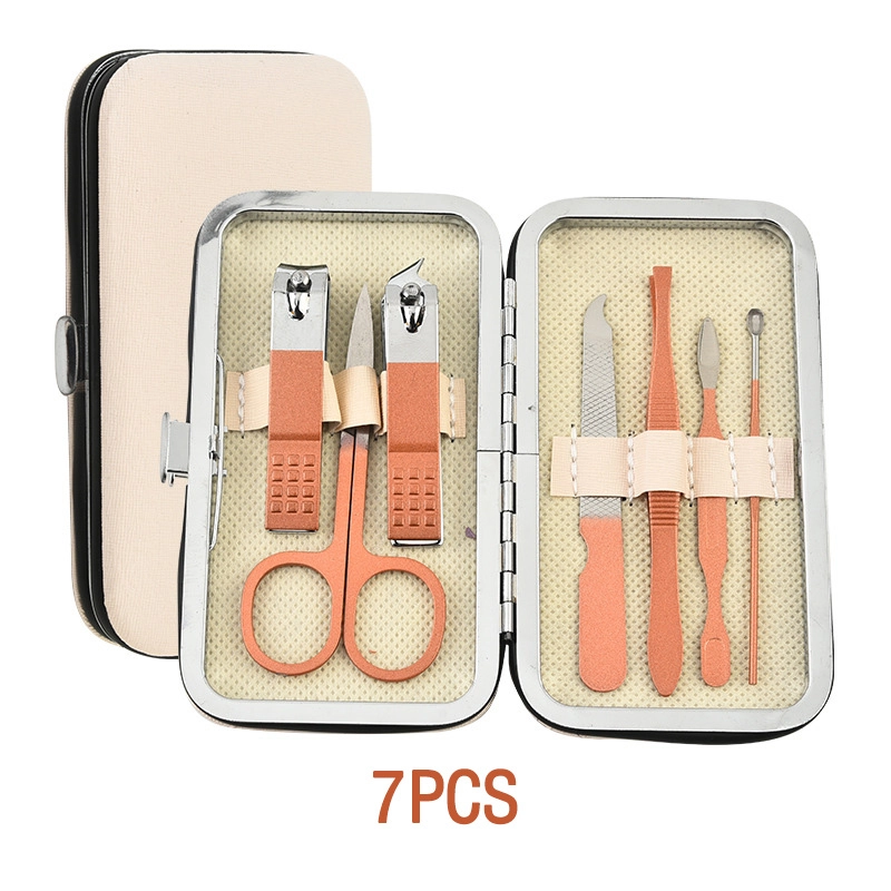 Manicure Set for Travel – Mini 7-Piece Folding Clipper & nail File MS 7662