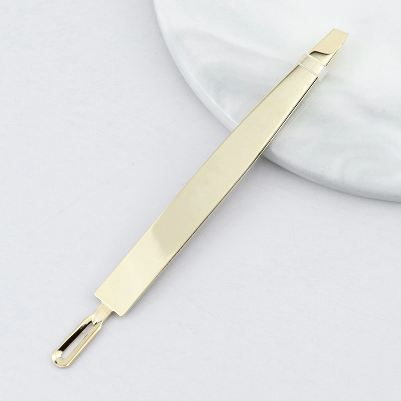 Professional Precision Hair Removal Tool Slant Tip Stainless Steel Eyebrow Tweezers TW-913