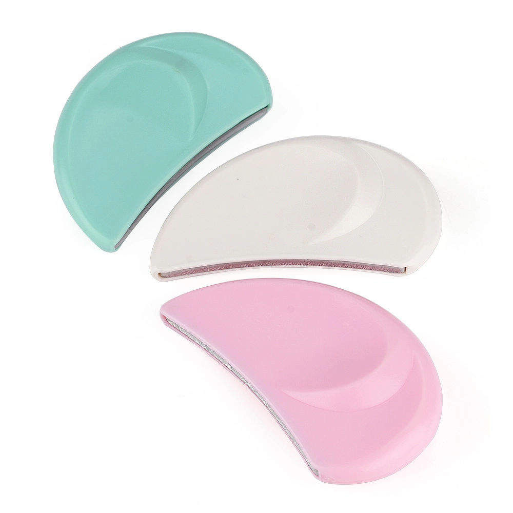 Half Moon Plastic Nail File Buffer 180 240 Grit Curved Manicure Tool for Natural Acrylic Nails Eco Friendly OEM Wholesale LNF-03