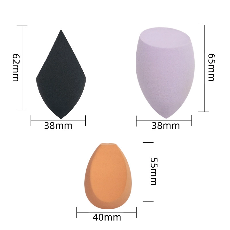 Non Latex Angled Cut Makeup Sponge Set Latex Free Beauty Blender for Foundation Concealer Contour Flawless Finish Professional Cosmetic Tool NBT-05/NBT-21/NBT-221