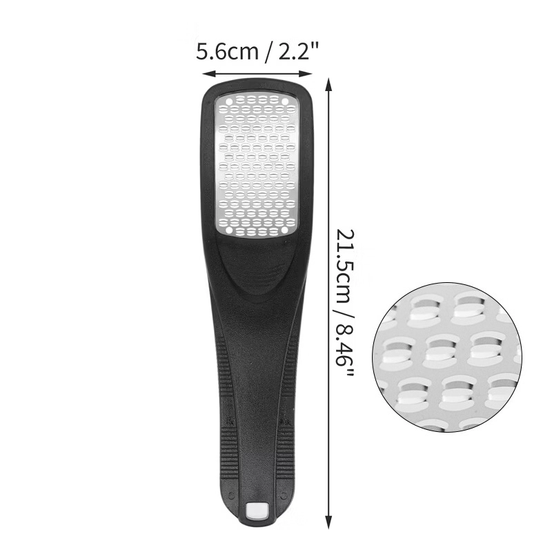 07 Portable Stainless Steel Foot File Double Sided Professional Callus Remover for Travel, Pedicure Tool for Dead Skin & Cracked Heels FCL 2155