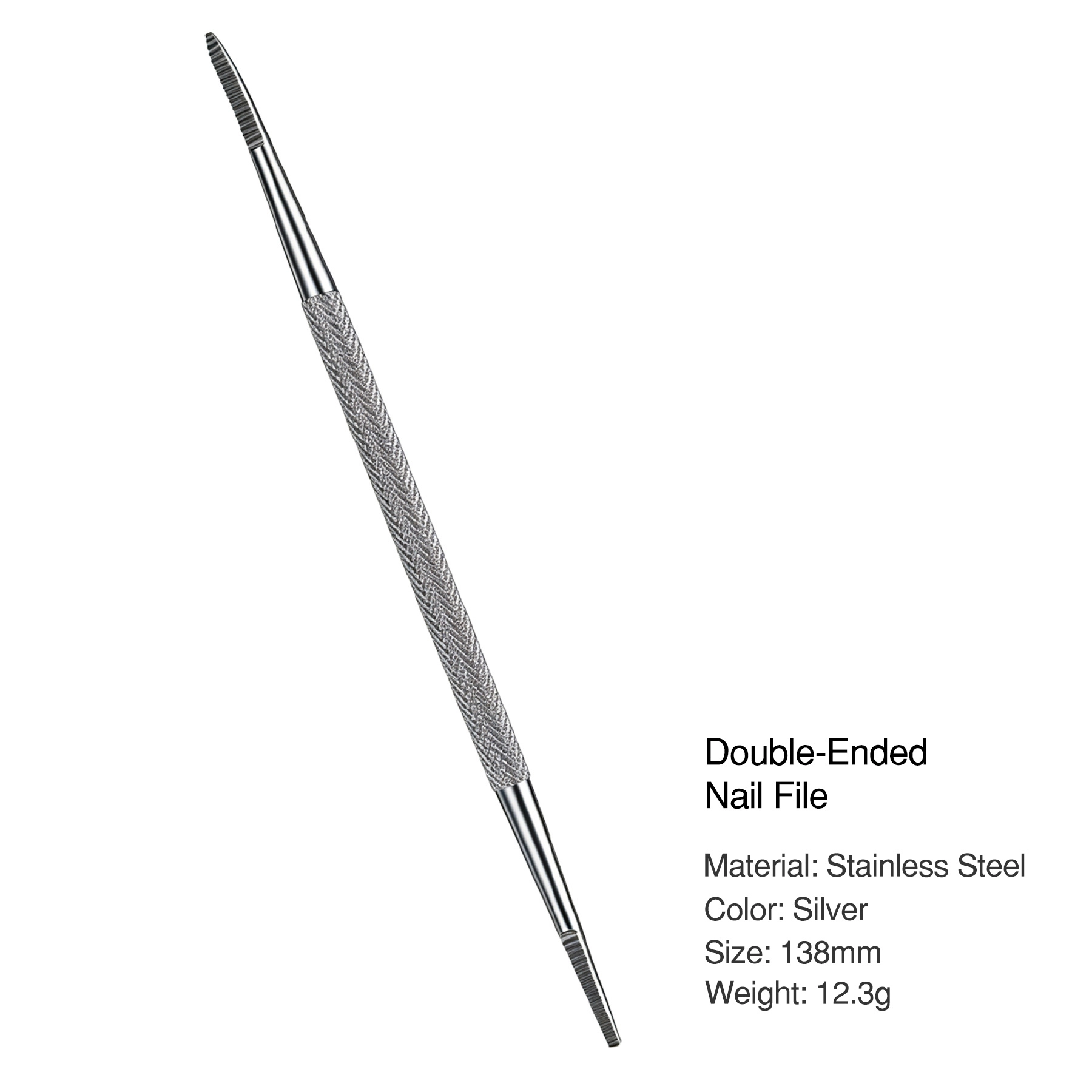 Professional Stainless Steel Cuticle Pusher with Spoon Nail Cleaner GPS-5625