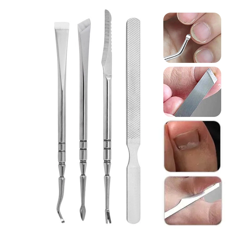 4Pcs Stainless Steel Pedicure Knife Set in Box GFK 5132