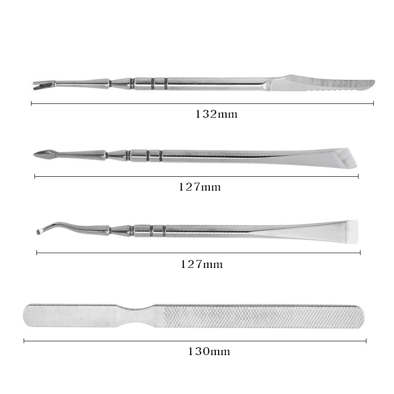 4Pcs Stainless Steel Pedicure Knife Set in Box GFK 5132