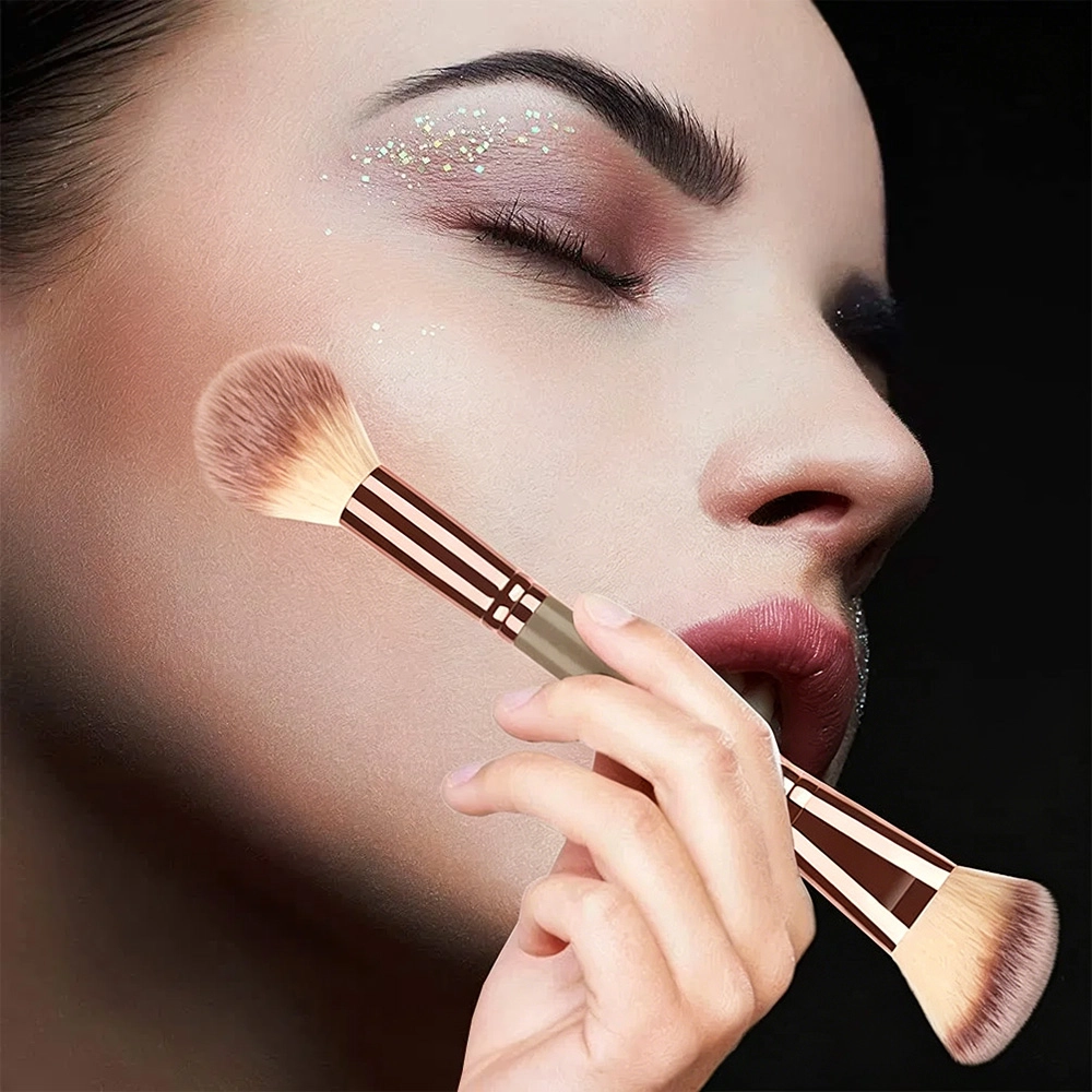 Professional Double Sided Cosmetic Brush for Foundation, Concealer, Eyeshadow & Eyebrow DSB 200