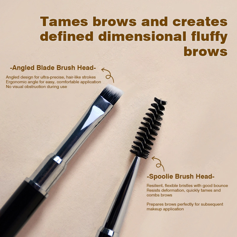 Multi-use 2 in 1 Brow Brush, Dual Head Design for Daily Makeup DBS 218