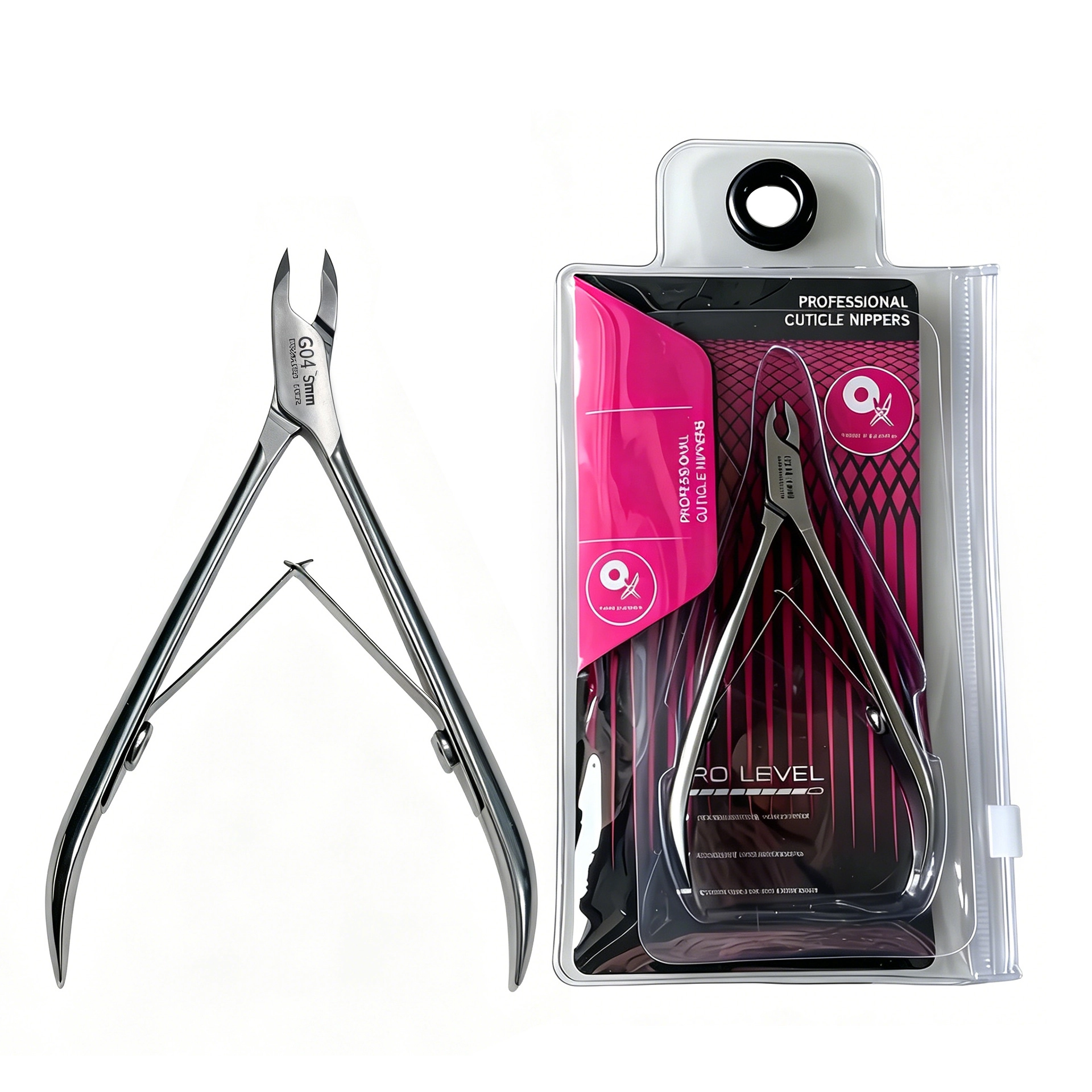 Ergonomic Stainless Steel Nail Nipper, Precision Cuticle Trimming Tool NP-8719