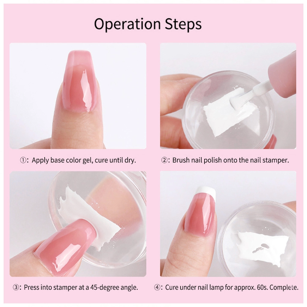 Wholesale Nail Stamping Stamper, Durable Jelly Stamp for Beauty Salon Supply TNS-02